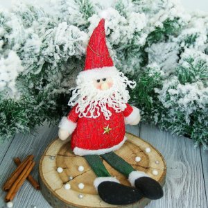 Мягкая игрушка "Дед Мороз" искорка 8*33 см 
