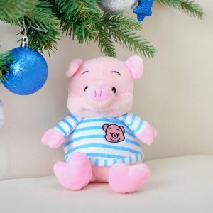 Мягкая игрушка "Хрюша футболка в полоску" 