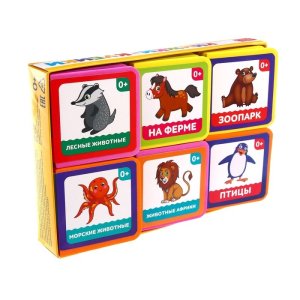 Набор книжек EVA "Мир животных" 6 шт 12 стр.