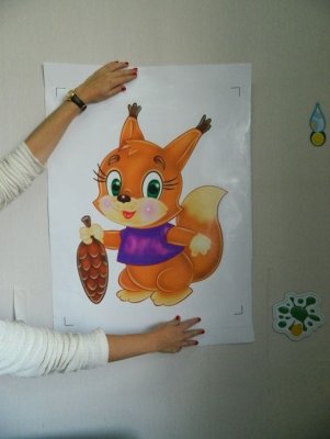 Наклейка интерьерная Белочка 8229 галерея 2