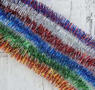 Мишура для украшения 10 метров набор 2шт