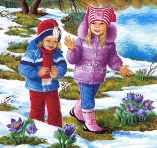 Картотека весенних прогулок (для детей старшего возраста)