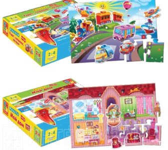 Пазлы и липучки. Ездят, плавают, летают