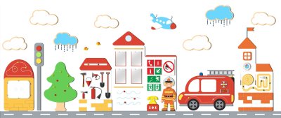 Комплект развивающих профориентационных панелей "Служба спасения" 51556 галерея 2