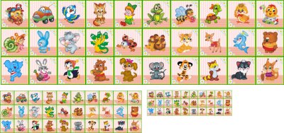 Набор наклеек "Зверушки"