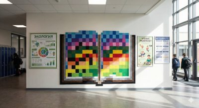 Комплект акустических войлочных стендов "Книга знаний" КВС-59 галерея 1