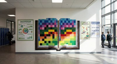 Комплект акустических войлочных стендов "Книга знаний" КВС-59 галерея 1