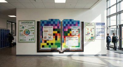 Комплект акустических войлочных стендов "Книга знаний" КВС-59 галерея 2