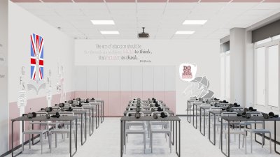 Проект интерьерного оформления кабинета английского языка 41107 галерея 1