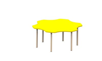 Стол-ромашка (целик.) на рег. ножках