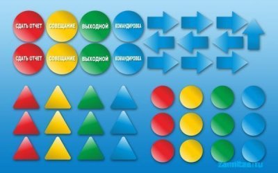Доска информационная магнитно-маркерная "Планер годовой" + комплект тематических магнитов  П4010 галерея 1