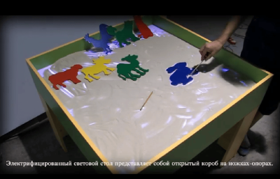 Световой стол Песочница электрофицированный для развития и психологической разгрузки ДС0087 галерея 2