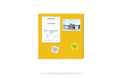 Магнитная панель 50х50 см лимонно-желтая 42328 галерея 1