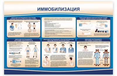 Комплект стендов "Иммобилизация" 50962 галерея 2