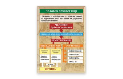 Стенд "Человек познает мир"
