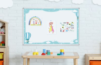 Наклейка для доски 70x50 cм “Весёлые Шары“