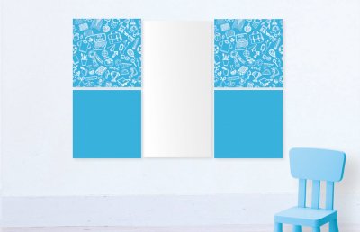 Комплект магнитно-маркерных панелей "Light Blue Design" 41969 галерея 3