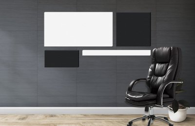Композиция из магнитных панелей White&Black 41452 галерея 3