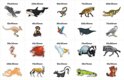 Комплект деревянных магнитов "Животный мир" Эко формат! 40415е2 галерея 4