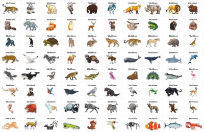 Комплект Карта мира с животными (магнитная доска и комплект магнитов) 40415 галерея 2