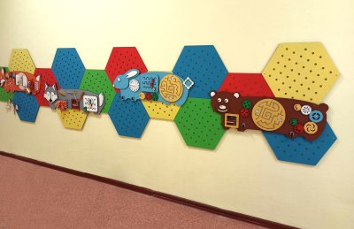 Декоративная панель "Сота" с перфорацией 50х45 см 52685 галерея 2