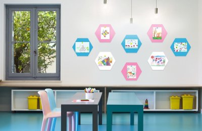 Магнитно-маркерная панель "Сота" 40х40 белая 42217 галерея 4