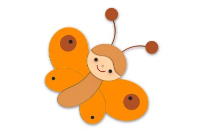  Декорация "Бабочка" 43х38 см 46765 галерея 2