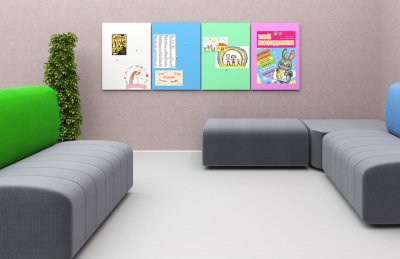 Магнитно-маркерная панель зеленая 40463 галерея 1