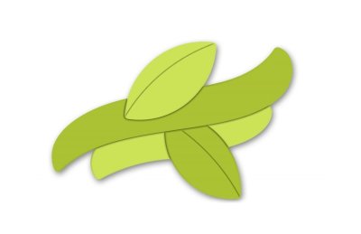 Декорация "Ветка с листьями" 54х38 см 46651 галерея 3