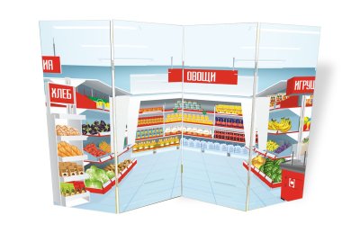 Двусторонняя ширма "Магазин-Ферма"  51662 галерея 3