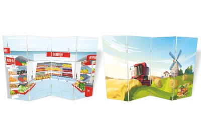 Двусторонняя ширма "Магазин-Ферма"  51662 галерея 1