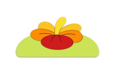 Декоративная арка "Тропический цветок" 58х28 см 46665 галерея 2