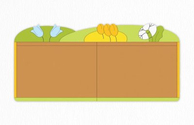 Пробковая доска "Луговые цветы" 200х94 см 46533 галерея 2