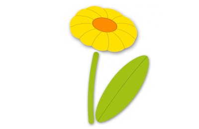 Декорация "Ромашка" 44х80 см 48627 галерея 3