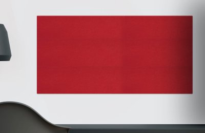 Стенд из эко-войлока 60х120 см. Красный ЭС-30.60120 галерея 1