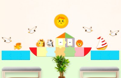 Декоративная панель "Пазл" с перфорацией 50х50 см 52639 галерея 3