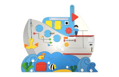 Бизиборд "Кораблик" с двумя полочками 46995 галерея 3