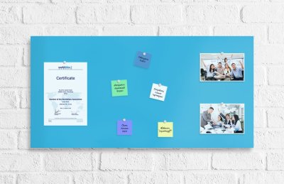 Базовая магнитная панель 100х50 голубая 41923 галерея 4