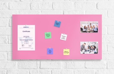 Базовая магнитная панель 100х50 нежно-розовая 41924 галерея 2