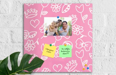 Комплект магнитно-маркерных панелей "Pink History" 41968 галерея 4