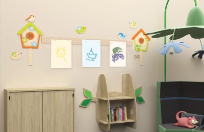 Магнитная панель 100х7 см кремовая 42575 галерея 3