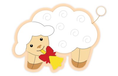 Комплект декораций "Овечки на лугу" 49620 галерея 6