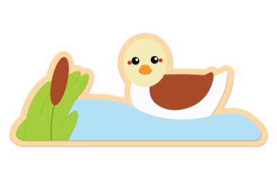 Комплект декораций "На пруду" №3 49937 галерея 3