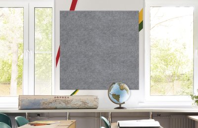 Стенд из эко-войлока 120х120 см. Серый ЭС44.120120 галерея 1