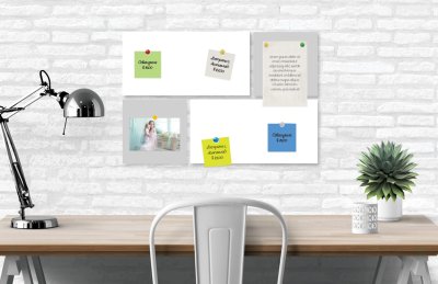 Базовая магнитная панель 25х25 светло-серая 42089 галерея 3