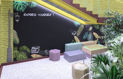 Проекты оформления пространства с использованием меловой пленки 40894 галерея 2