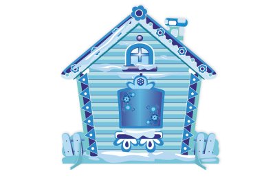 Двусторонняя мини-декорация "Теремок. Лето-Зима" 50930 галерея 3