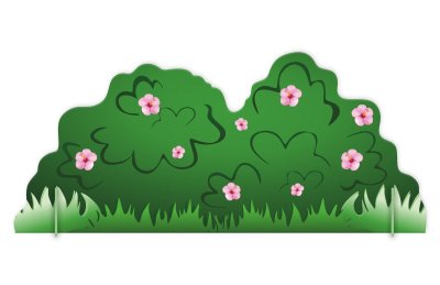 Двусторонняя напольная декорация "Куст. Лето-Зима" 51498 галерея 2