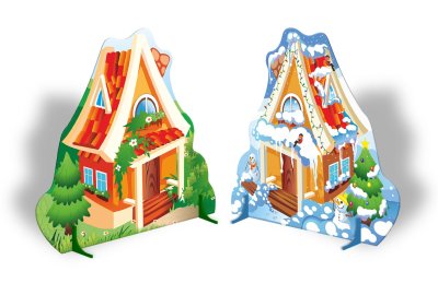 Двусторонняя декорация "Домик. Лето-Зима"  51506 галерея 1