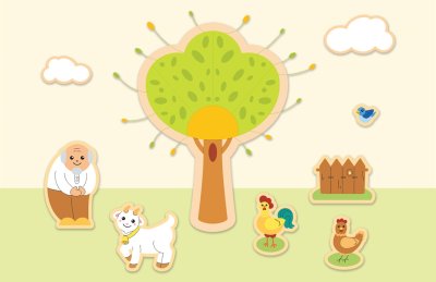 Декорация из пластика "Зеленое дерево" 157х218 см 46602П галерея 1